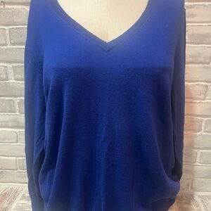 Lane Bryant Deep Blue V-Neck Sweater